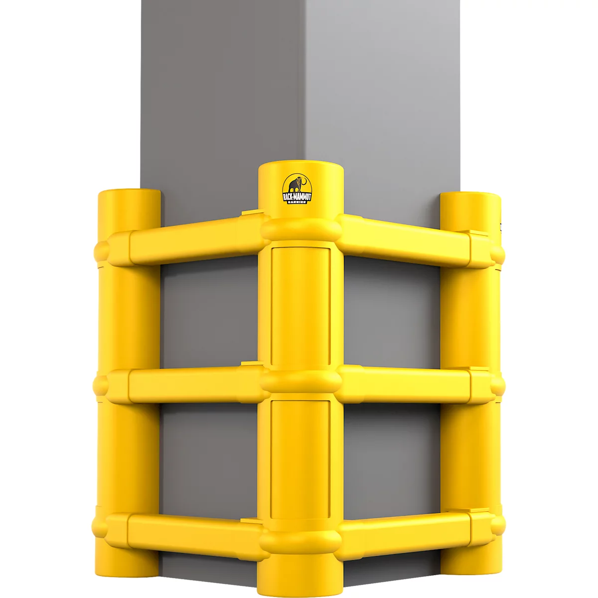 Ampere Universal Säulenschutz Rack-Mammut®, Kunststoff, H 1000 mm, für Säulen 200-700 mm, verkehrsgelb