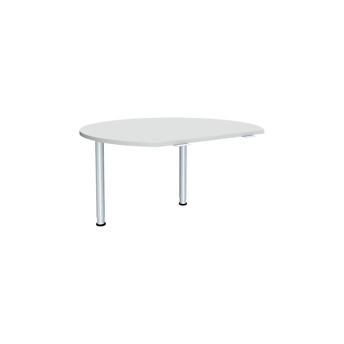 Anbautisch ALICANTE, 2 Stützfüße, B 1200 x T 1047 mm, mit 2 Stützfüßen, höhenverstellbar,