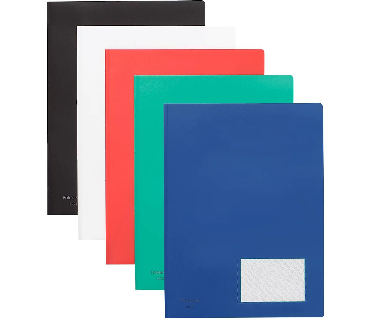 Angebotsmappe FolderSys, A4, 4 Taschen, Visitenkartentasche, Polypropylen, blau, 10 Stück