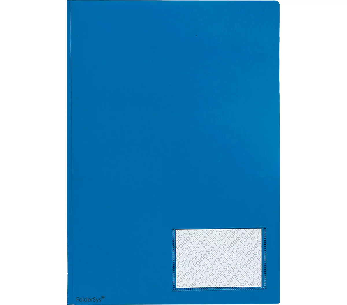 Angebotsmappe FolderSys, A4, 4 Taschen, Visitenkartentasche, Polypropylen, blau, 10 Stück