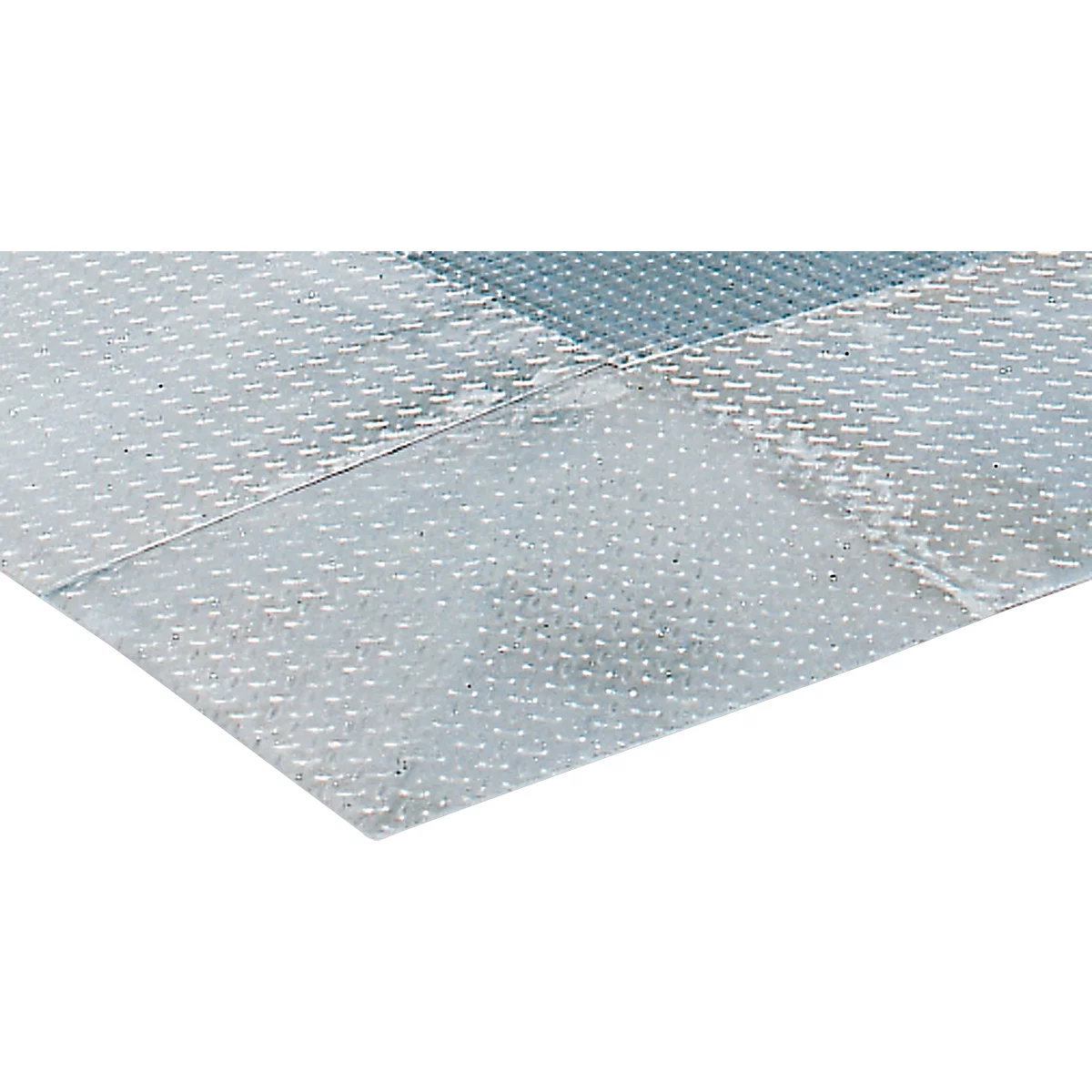 Angle d'accès pour les éléments de sol asecos d'une hauteur de 78 mm, en acier galvanisé, L 730 x P 730 mm