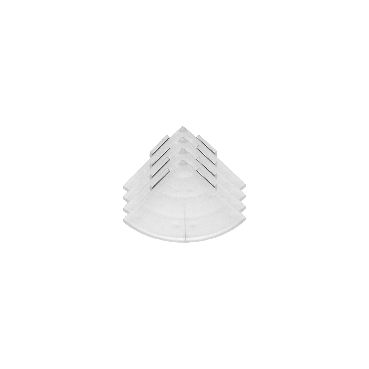 Angles pour grille de sol Yoga Rost®, argent, 4 p.