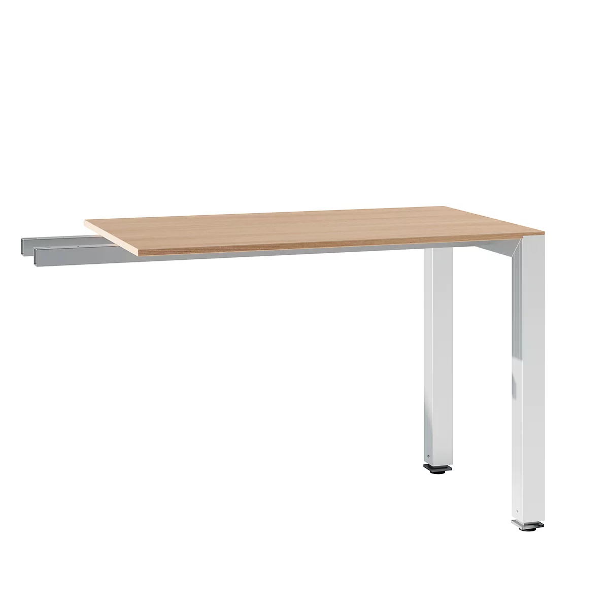 Ansatztisch SOLUS PLAY, Rechteck, B 1000 x T 600 x H 720 - 820 mm, Kirsche Romana