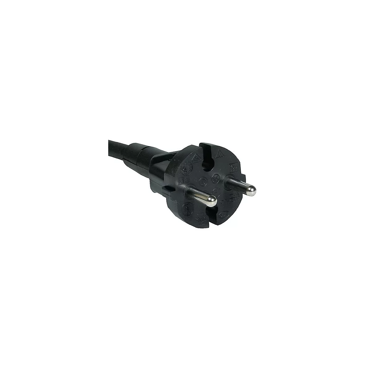 Anschlussleitung H07RN-F 2x1 mm2 5m m.Konturenstecker schwarz