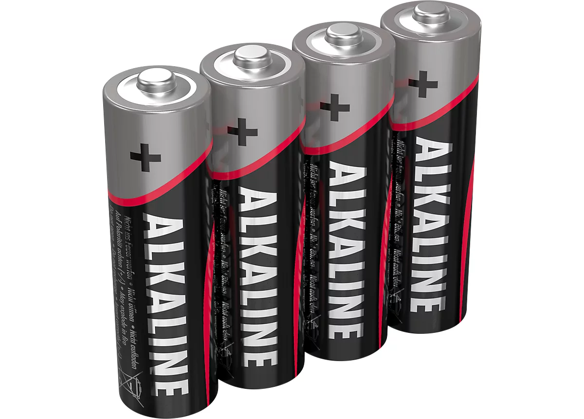 Ansmann Alkaline-Batterien Mignon AA, 4 Stück