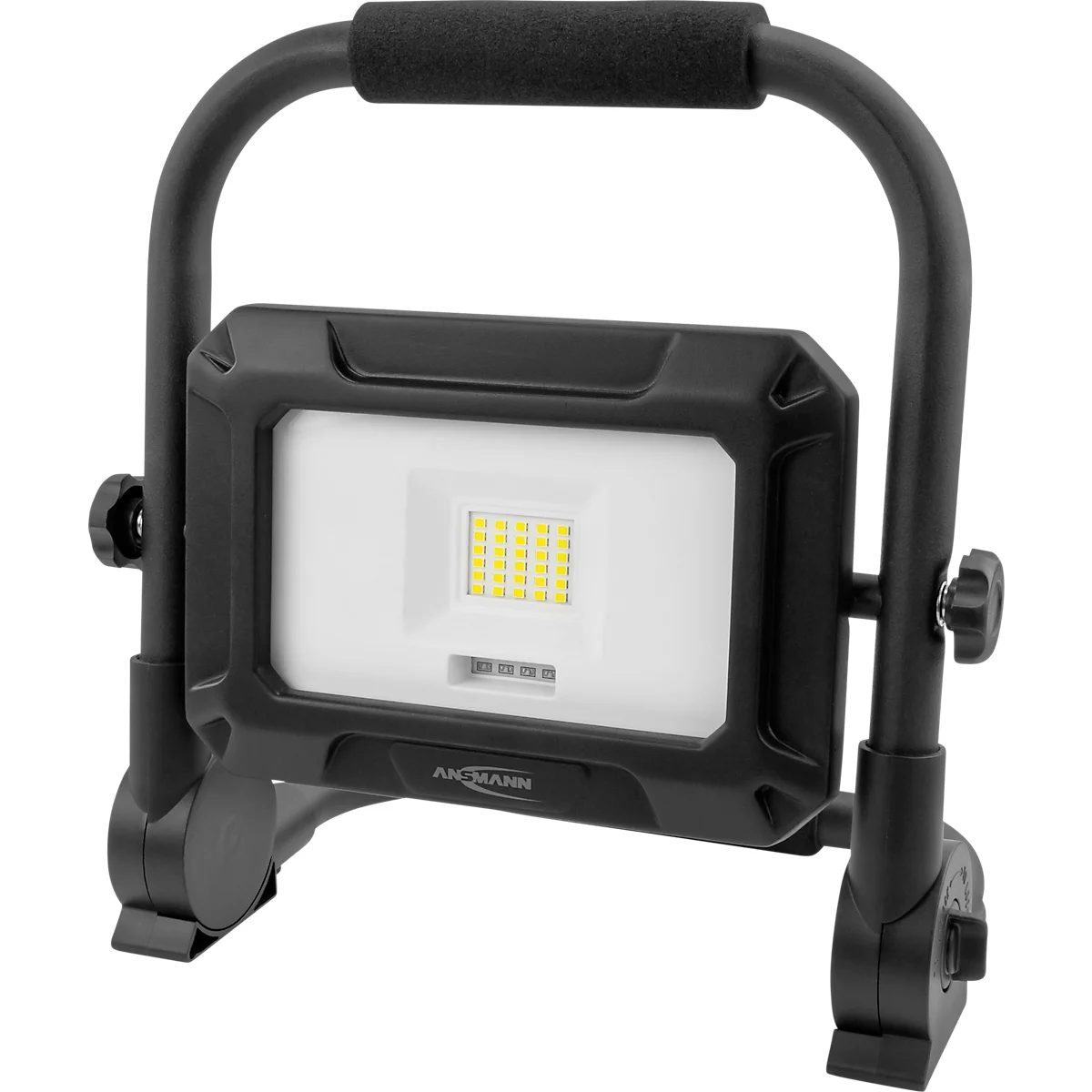 ANSMANN LED werklamp FL20W-R, 2.000 lumen, oplaadbare 4.400 mAh batterij, spatwaterdicht (IP54), zwart