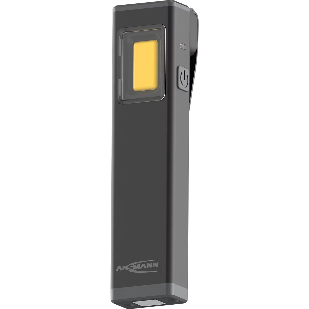 ANSMANN Mini-Booster 500R lampe de travail, fonction Boost, jusqu'à 500 lumens, COB-LED, 6000K, avec aimant et clip, noir
