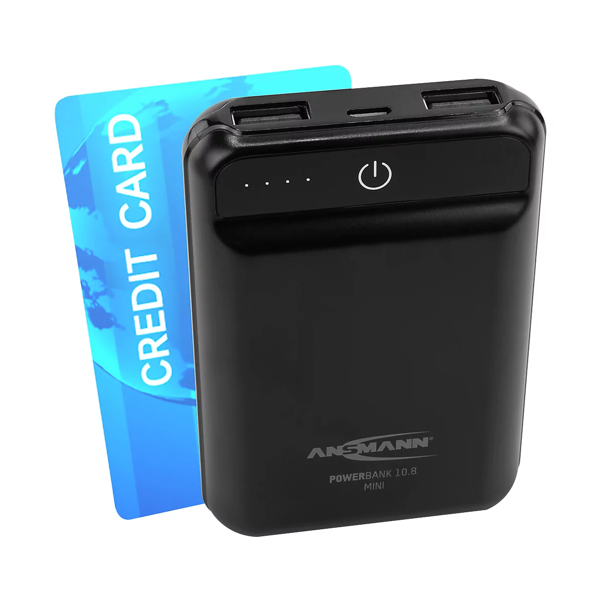 Ansmann Powerbank 10.8 mini, 10000 mAh, 2 x USB-Port, 208 g