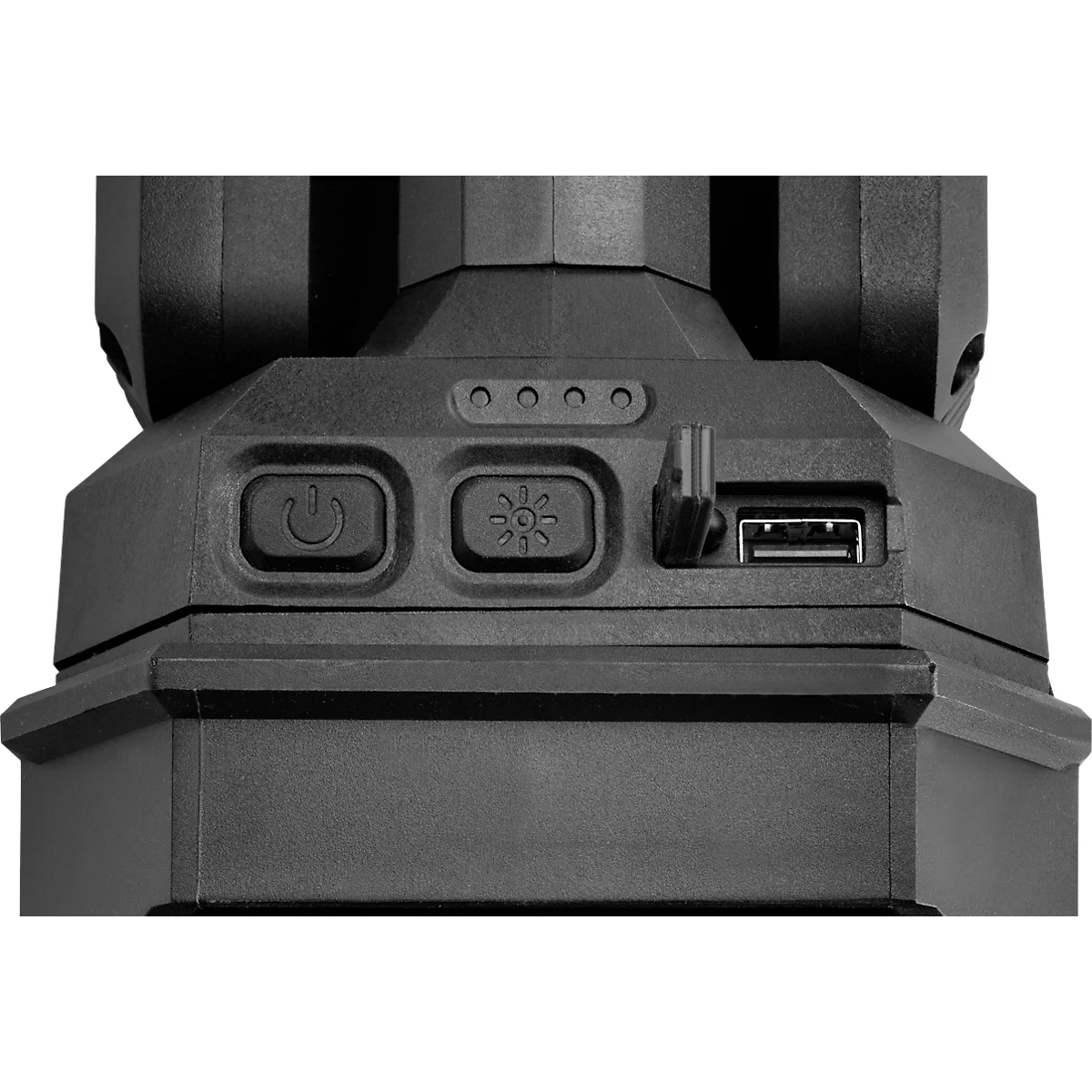 ANSMANN WL11500R Doppel-LED Baustrahler, 11.500 Lumen, 2× 36W-SMD LEDs, Akku- und Netzbetrieb, Verstellbar, Stativ und Magnetfuß, schwarz