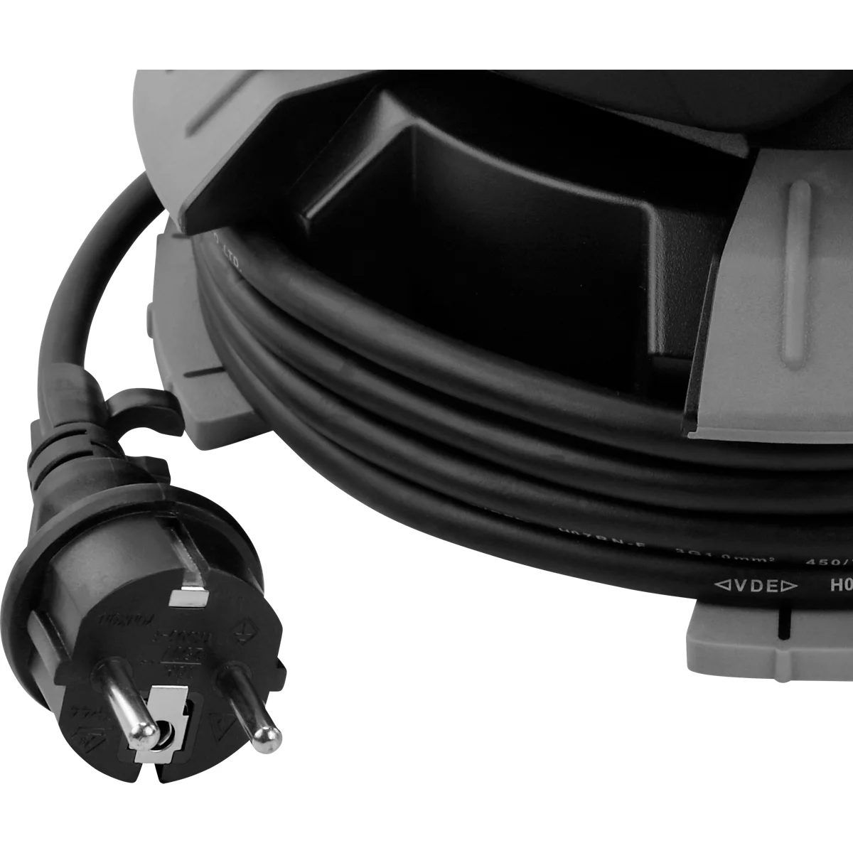 ANSMANN WL14000AC quad LED-spot, 14.000 lumen, 4× 30 W SMD LED's, netvoeding, verstelbaar, statief en magneetvoet, zwart