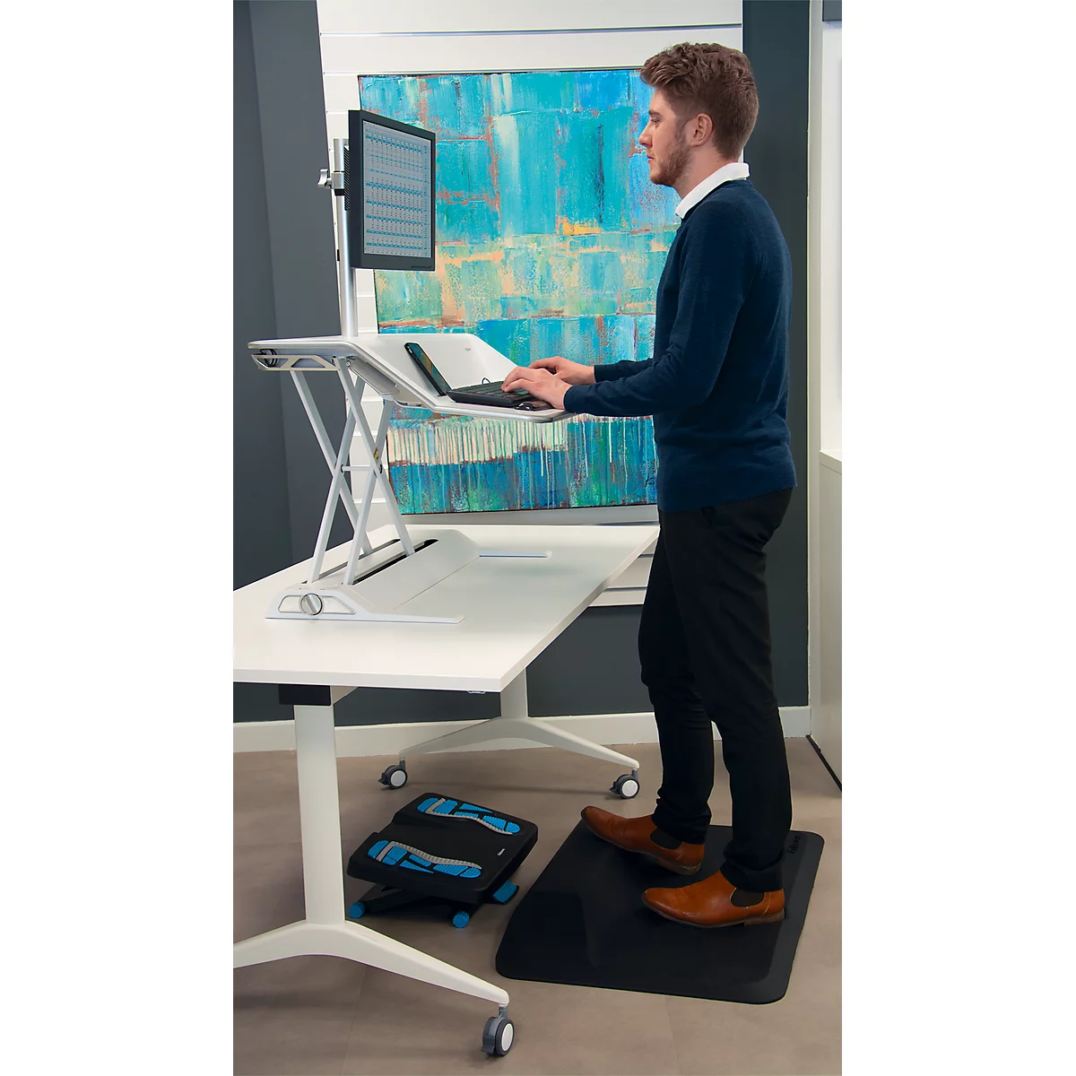 Anti-Ermüdungs-Matte ActiveFusion Fellowes in Schwarz