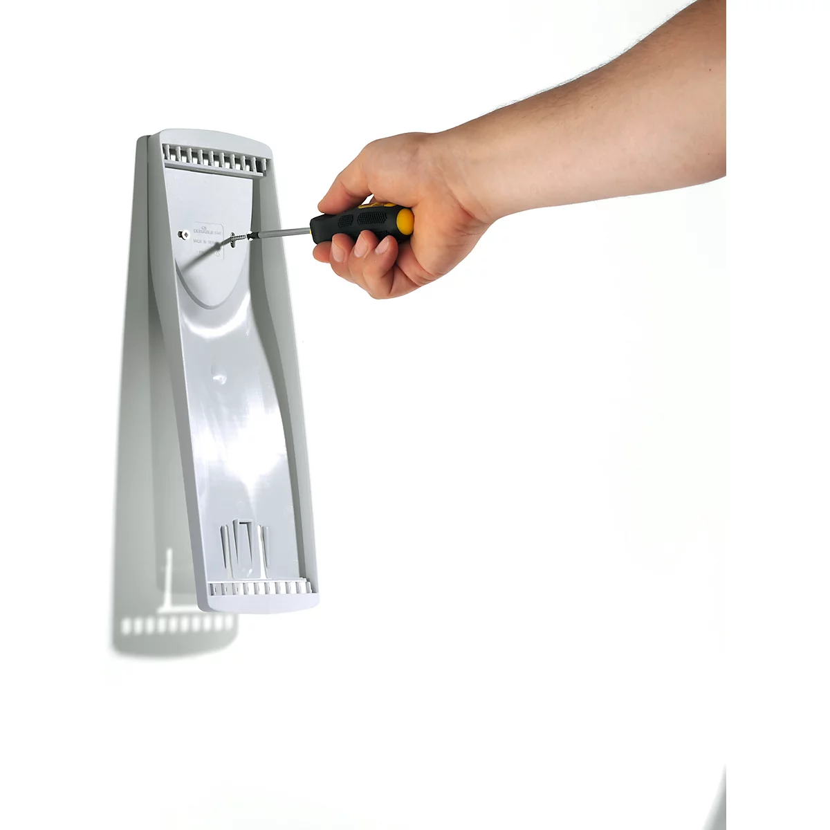 Antibakterielles Sichttafelsystem Durable Sherpa® Bact-O-Clean Wall, Wandhalter mit 10 Tafeln, A4, PP, weiß