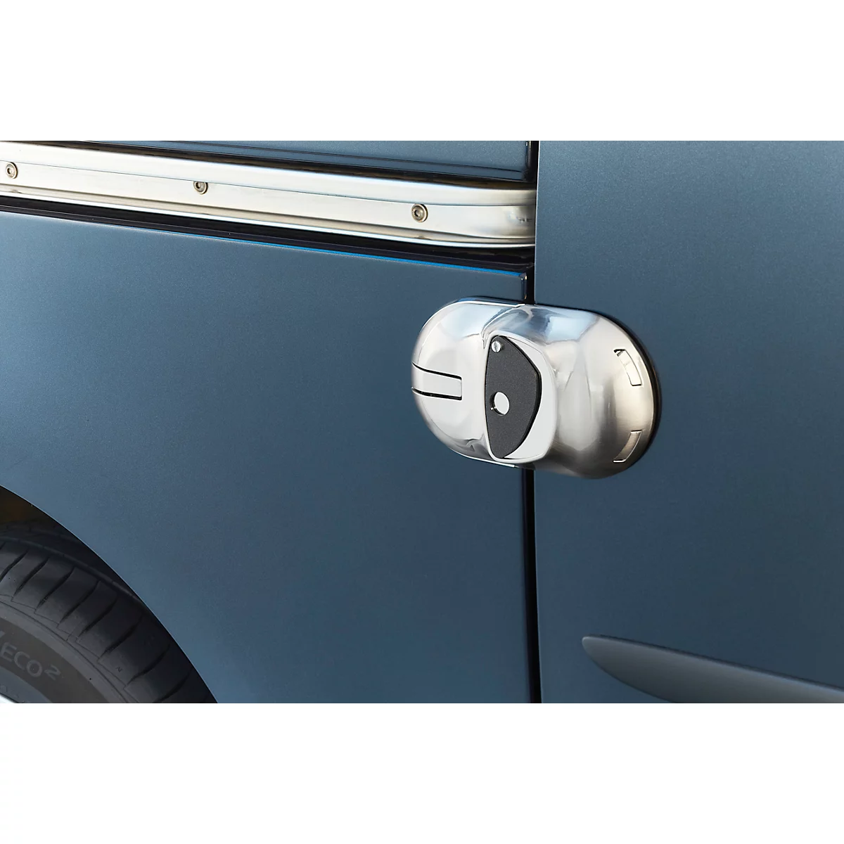 Antivol pour camionnette Mottez, pour tous les types de portes, 3 types de montage possibles, vis incluses, 190 x 110 x 40 mm, zamak nickelé, argenté
