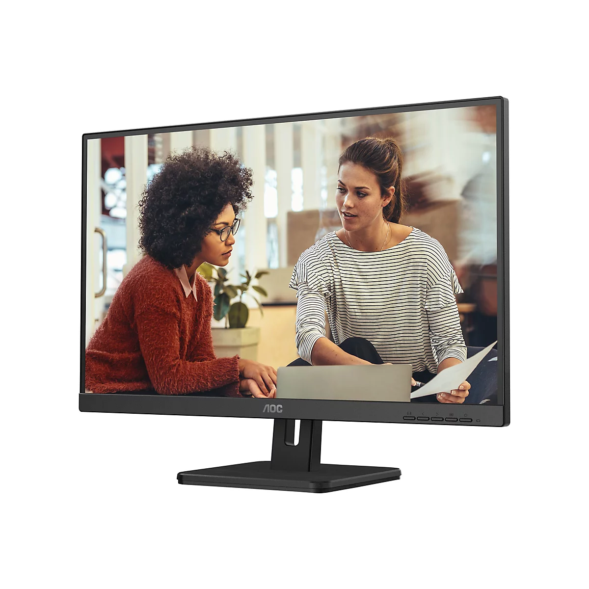 AOC Essential-line 24E3UM/BK - LED-Monitor - 60.5 cm (24') - 1920 x 1080 Full HD (1080p) @ 75 Hz - VA - 300 cd/m²