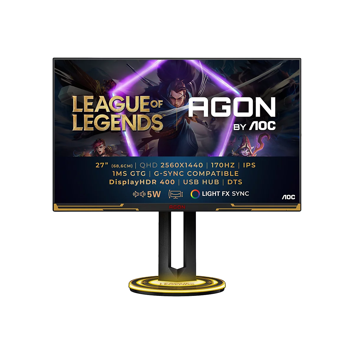 AOC Gaming AG275QXL - League of Legends Edition - AGON Series - LED-Monitor - Gaming - 68.6 cm (27')
