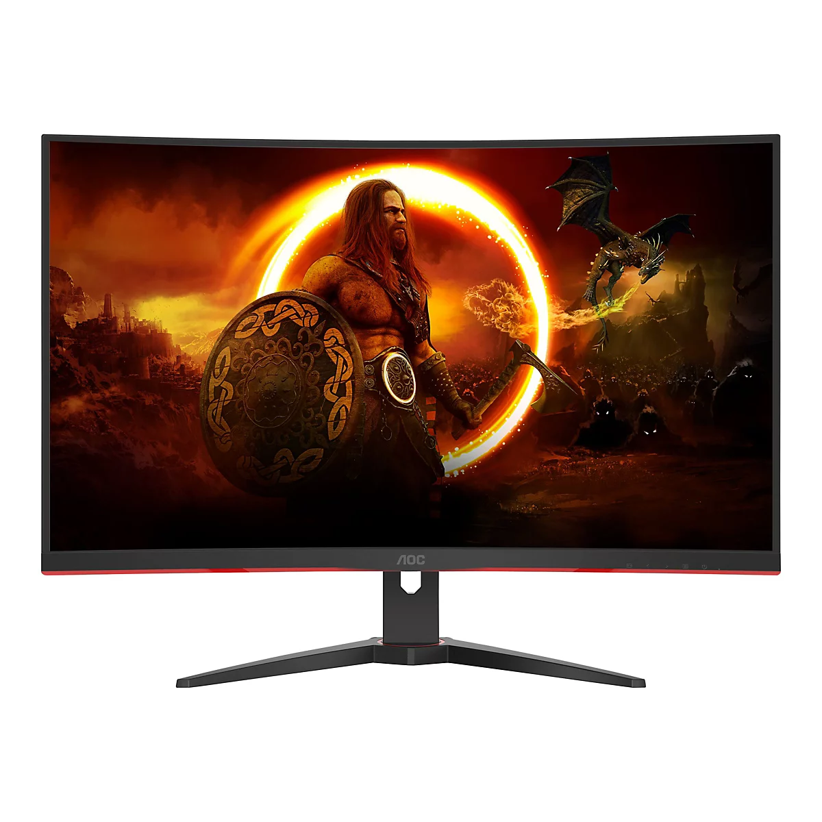 AOC Gaming C32G2ZE - LED-Monitor - Gaming - gebogen - 81.3 cm (32') (31.5' sichtbar) - 1920 x 1080 Full HD (1080p) @ 240 Hz