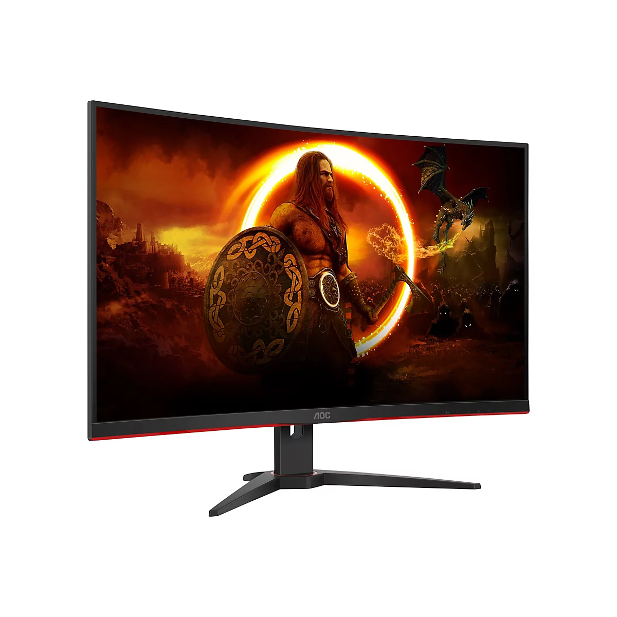 AOC Gaming C32G2ZE - LED-Monitor - Gaming - gebogen - 81.3 cm (32') (31.5' sichtbar) - 1920 x 1080 Full HD (1080p) @ 240 Hz