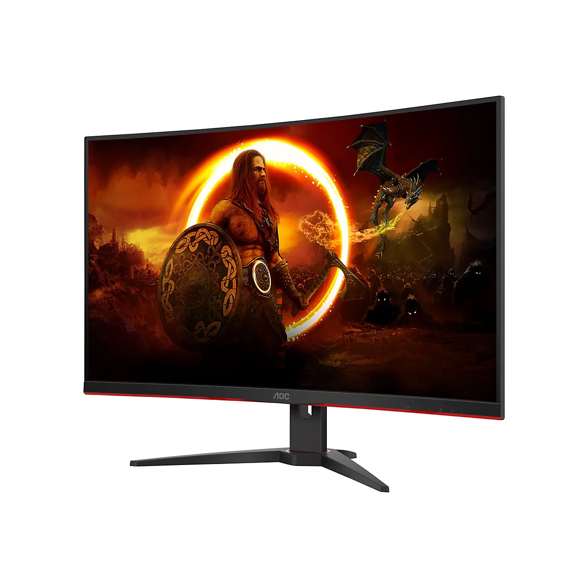 AOC Gaming C32G2ZE - LED-Monitor - Gaming - gebogen - 81.3 cm (32') (31.5' sichtbar) - 1920 x 1080 Full HD (1080p) @ 240 Hz