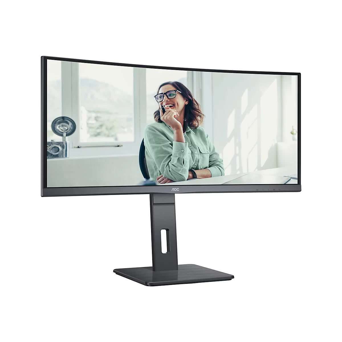AOC Pro-line CU34P3CV - P3 Series - LED-Monitor - gebogen - 86.36 cm (34') - 3440 x 1440 UWQHD @ 100 Hz