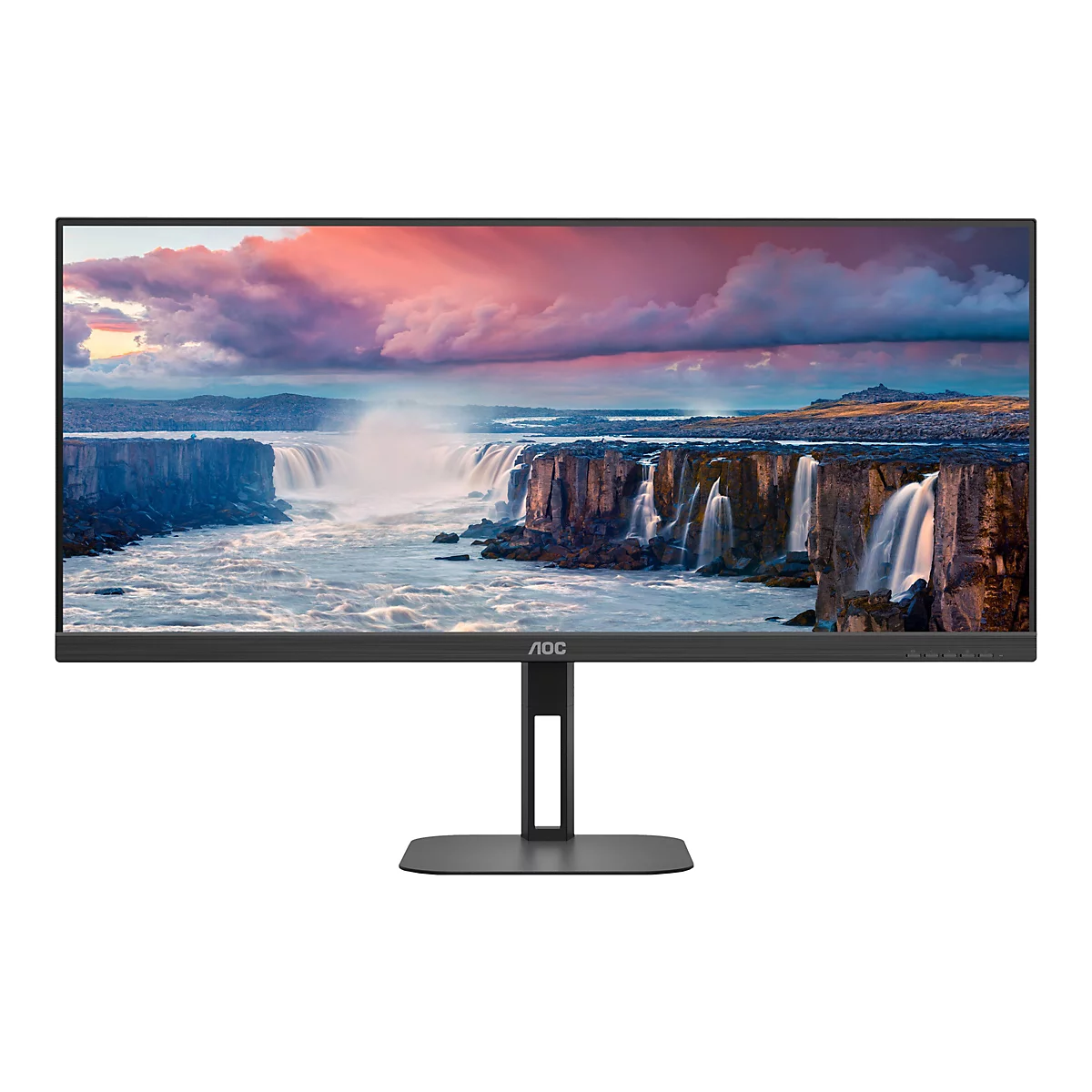 AOC Value-line U34V5C/BK - V5 series - LED-Monitor - 86.4 cm (34') - 3440 x 1440 WQHD @ 100 Hz - VA