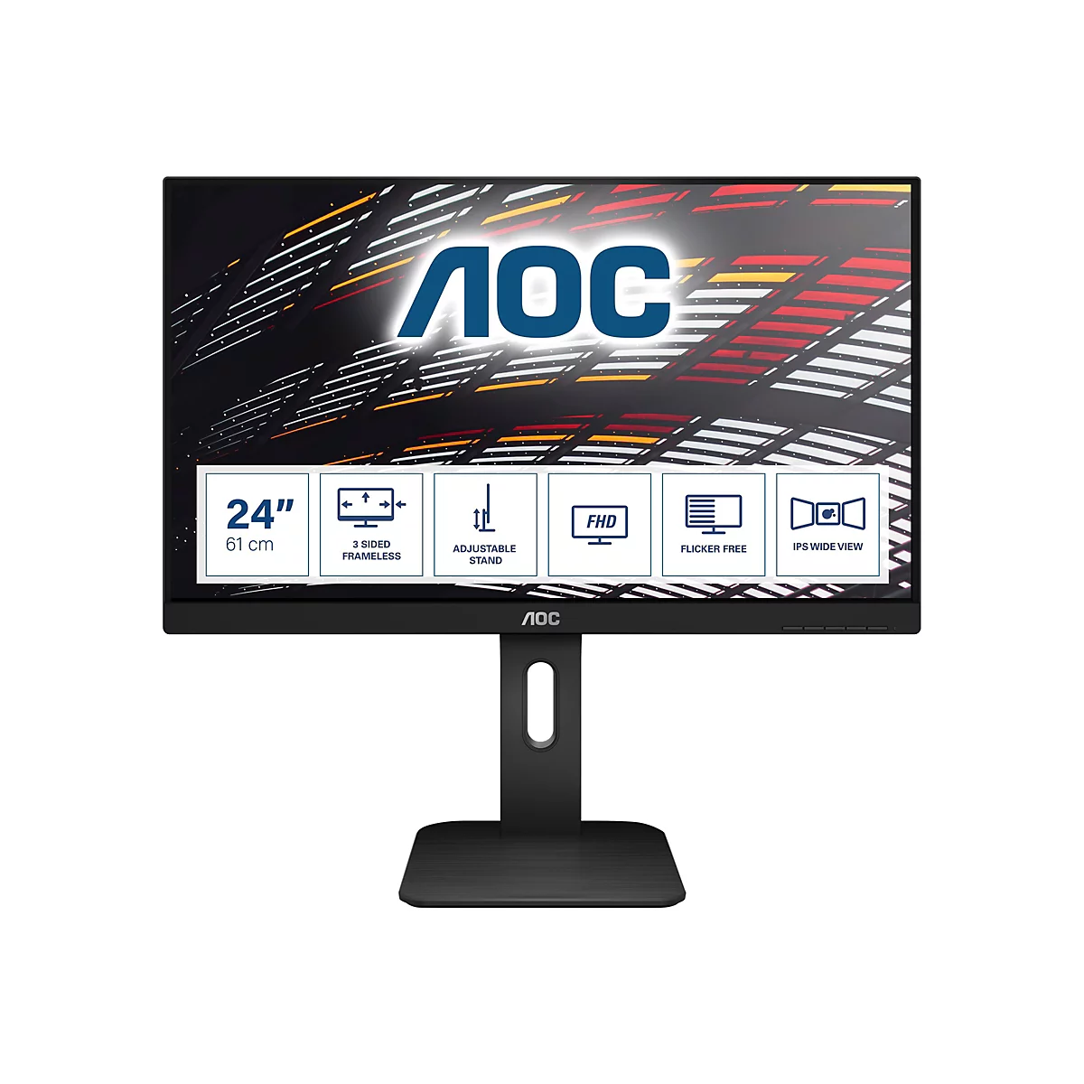 AOC X24P1 - LED-Monitor - 61 cm (24') - 1920 x 1200 Full HD (1080p) @ 60 Hz - IPS - 300 cd/m²
