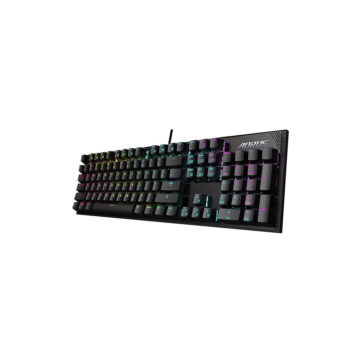 AORUS K1 - Tastatur - Hintergrundbeleuchtung - USB - Tastenschalter: CHERRY MX Red