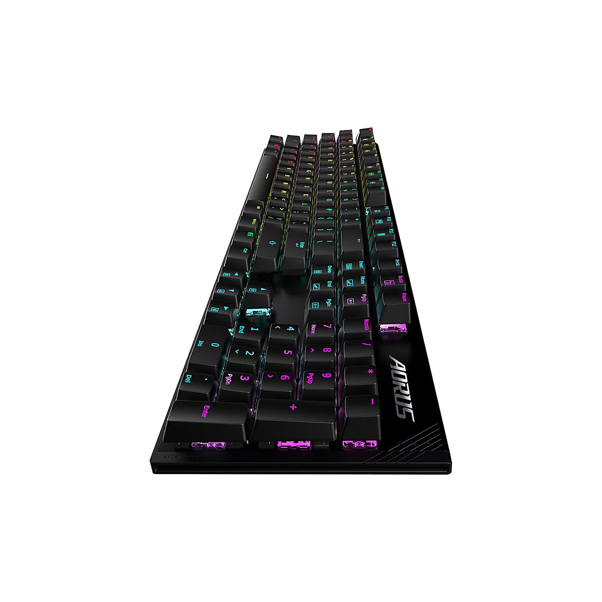 AORUS K1 - Tastatur - Hintergrundbeleuchtung - USB - Tastenschalter: CHERRY MX Red
