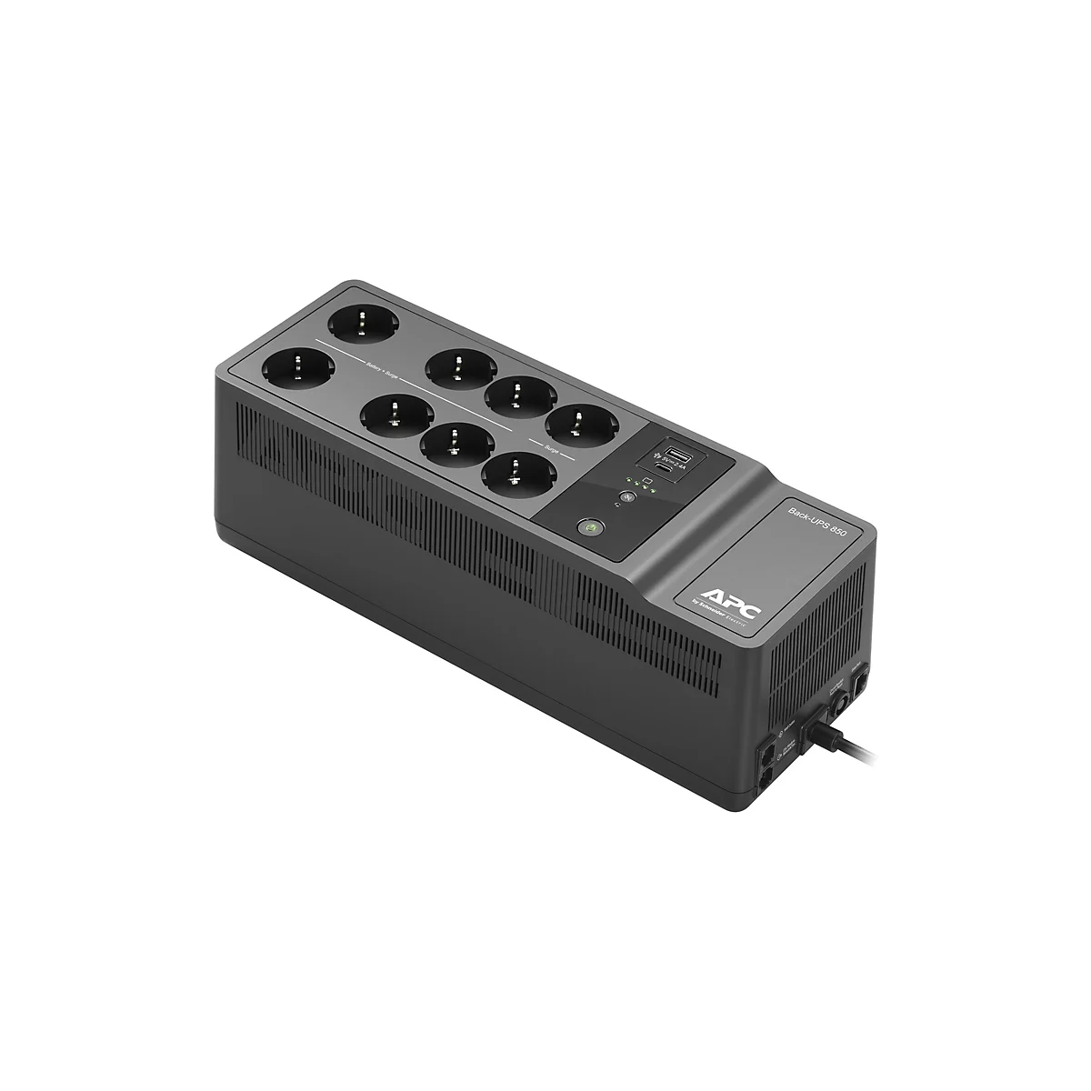 APC Back-UPS BE850G2-IT - USV - Wechselstrom 220-240 V - 520 Watt - 850 VA - Ausgangsanschlüsse: 8