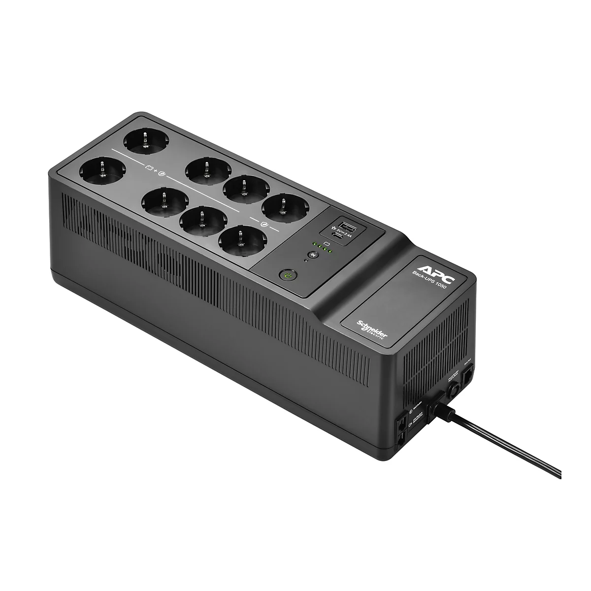 APC Back-UPS - USV (Wandmontage / Aufputzmontage) - Wechselstrom 230 V - 600 Watt - 1050 VA - Ausgangsanschlüsse: 10