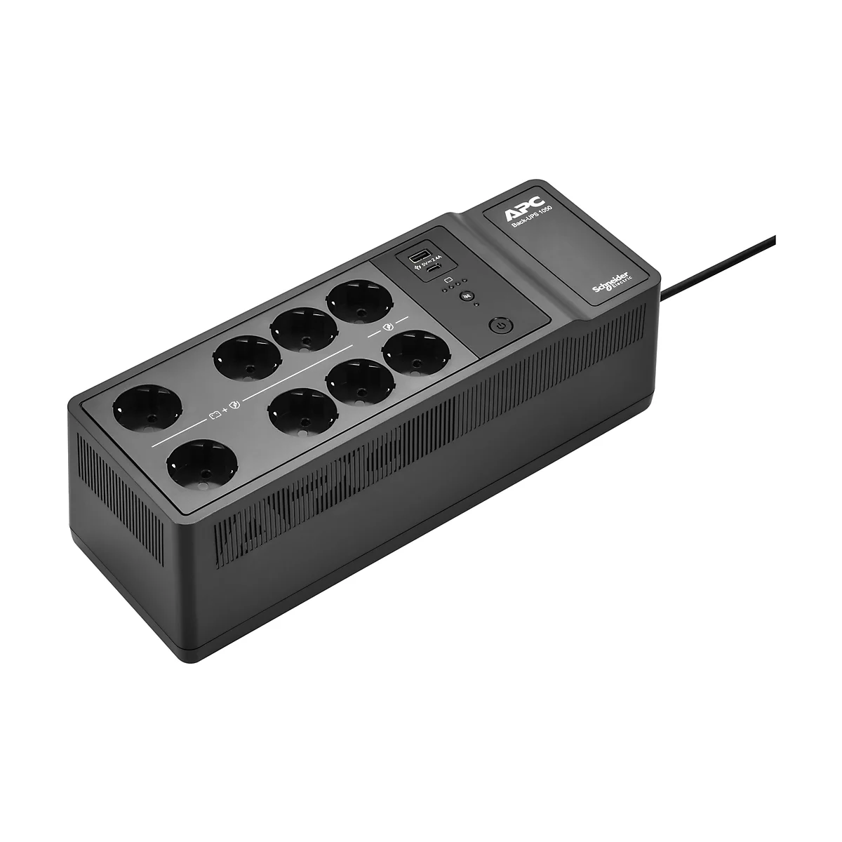 APC Back-UPS - USV (Wandmontage / Aufputzmontage) - Wechselstrom 230 V - 600 Watt - 1050 VA - Ausgangsanschlüsse: 10