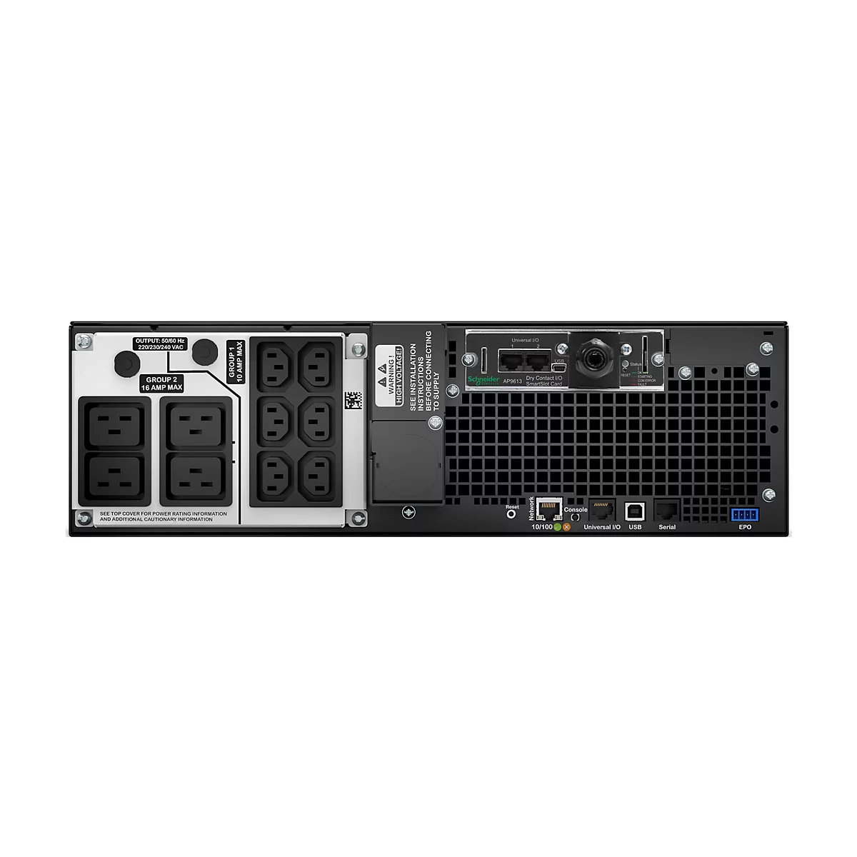 APC Marine Smart-UPS On-Line - USV (in Rack montierbar/extern) - Wechselstrom 220/230/240 V - 4500 Watt - 5000 VA - Ethernet, serial