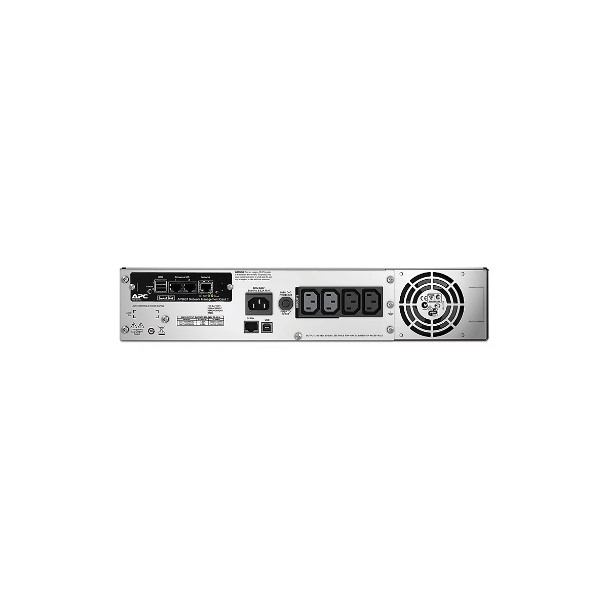 APC Smart-UPS 1500VA LCD RM - USV - 1000 Watt - 1500 VA - mit APC UPS Network Management Card