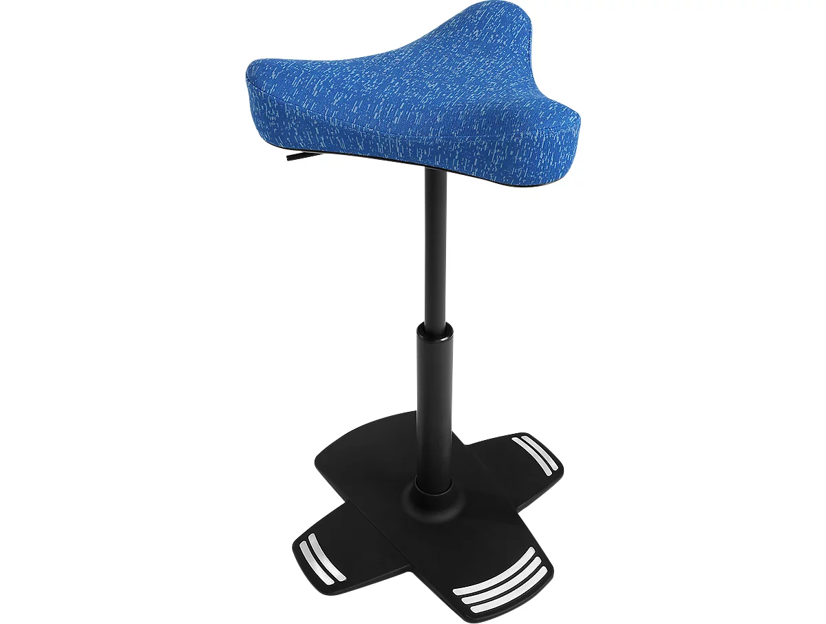 Apoyo de pie Topstar Sitness Falcon, móvil hacia todos los lados, altura del asiento regulable, azul