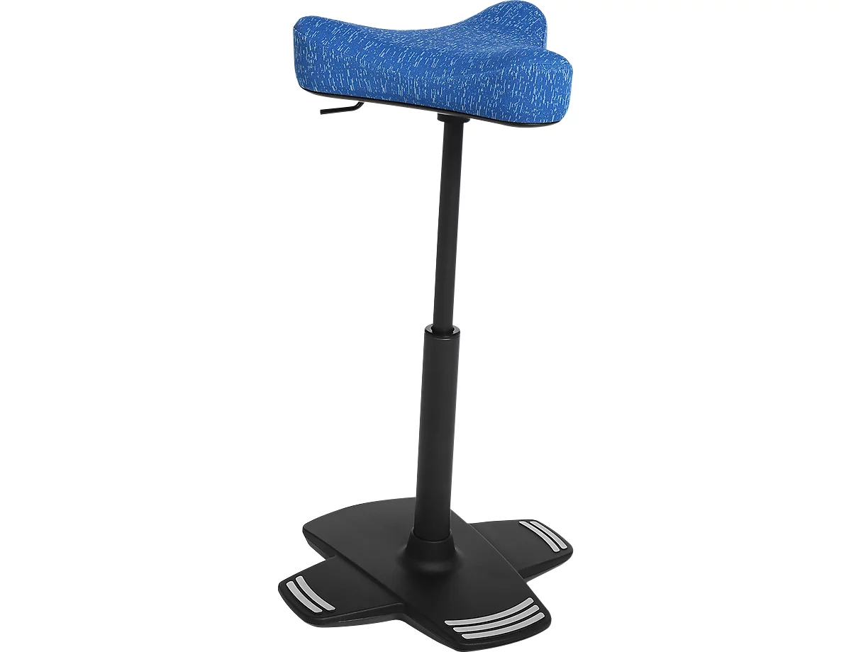 Apoyo de pie Topstar Sitness Falcon, móvil hacia todos los lados, altura del asiento regulable, azul