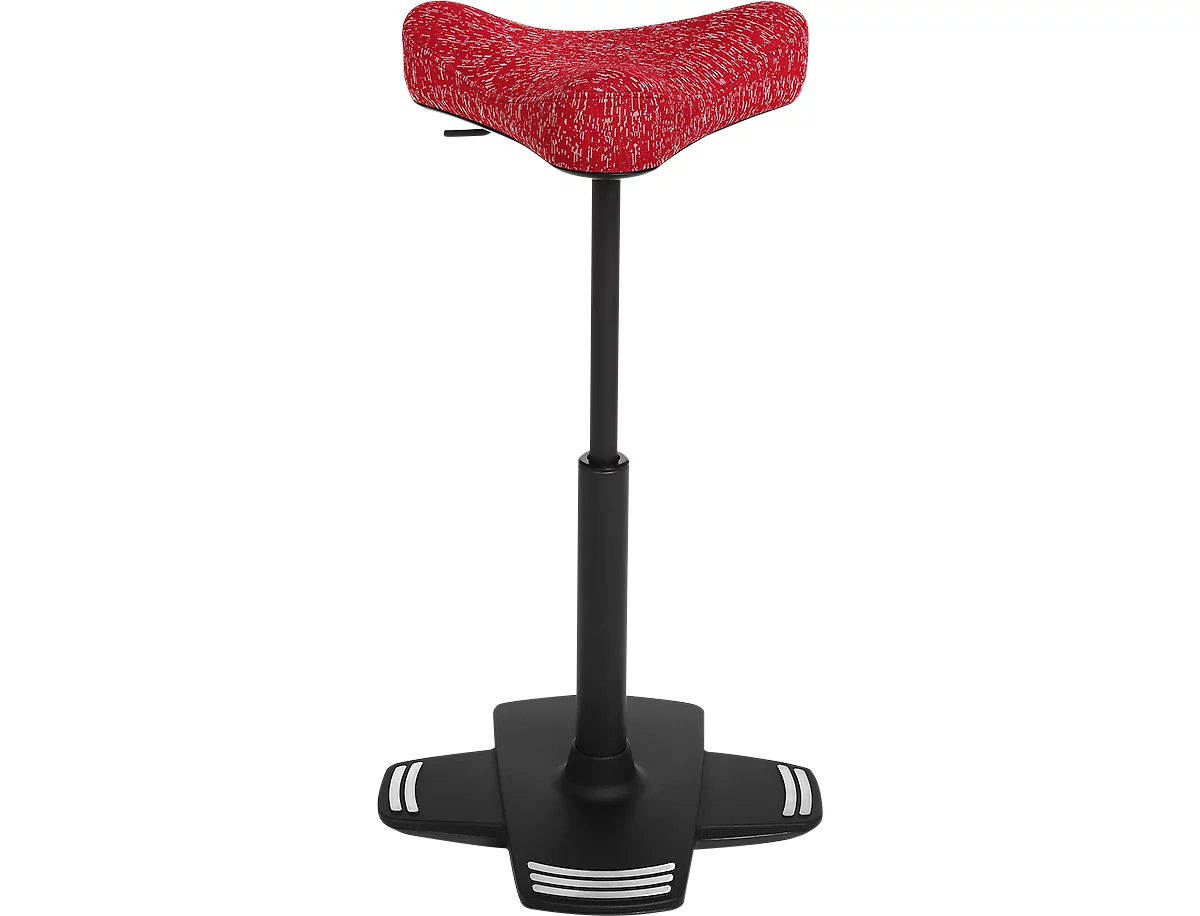 Apoyo de pie Topstar Sitness Falcon, móvil hacia todos los lados, altura del asiento regulable, rojo