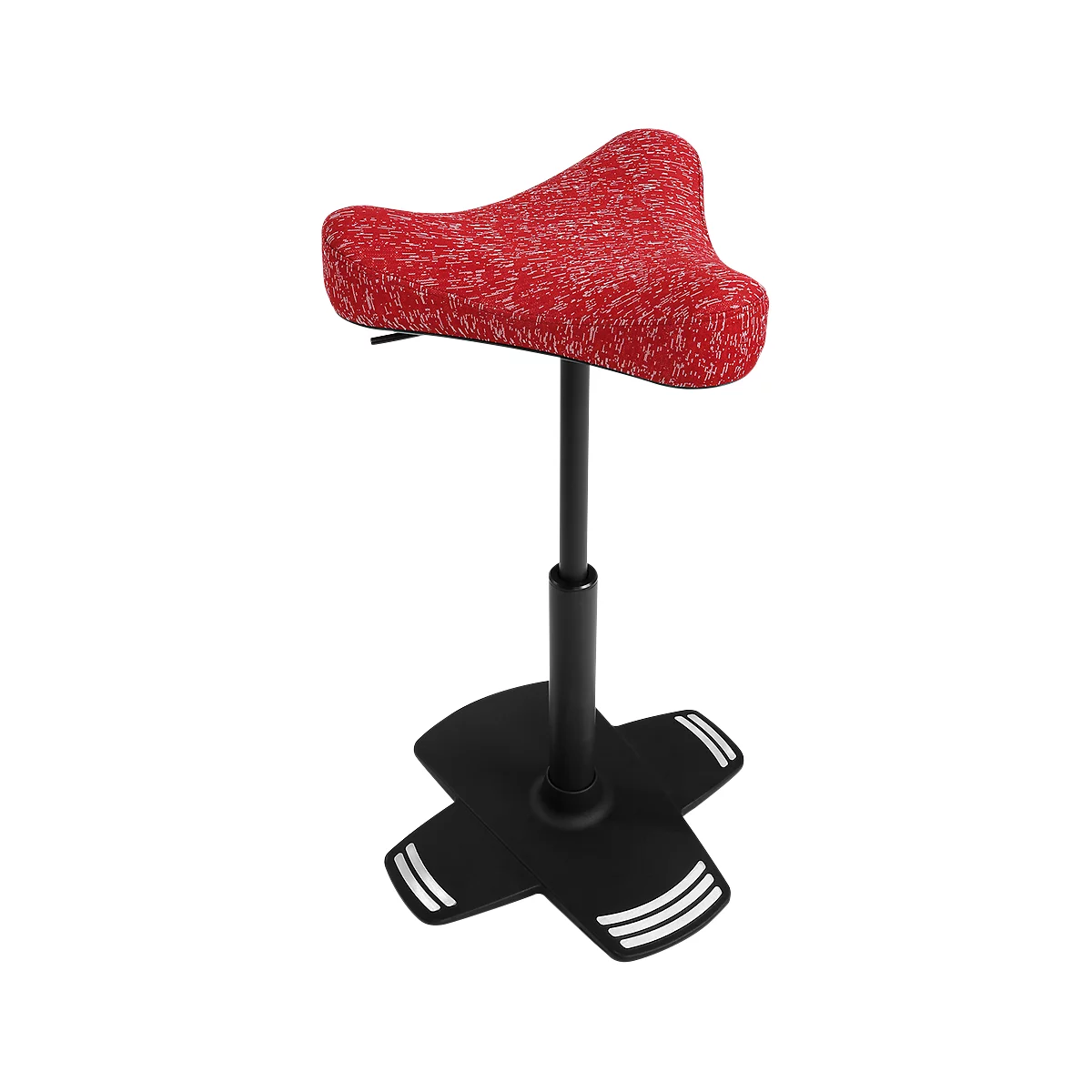 Apoyo de pie Topstar Sitness Falcon, móvil hacia todos los lados, altura del asiento regulable, rojo