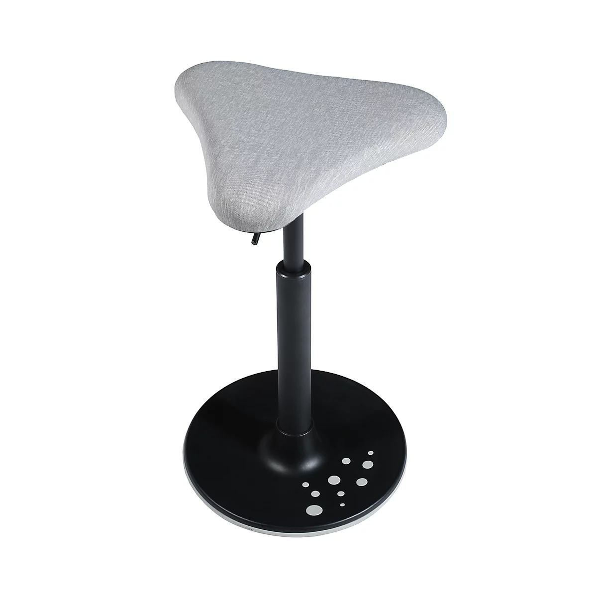 Apoyo de pie Topstar Sitness H1, ajustable en altura, giratorio 360°, postura dinámica sentada/de pie, gris/gris