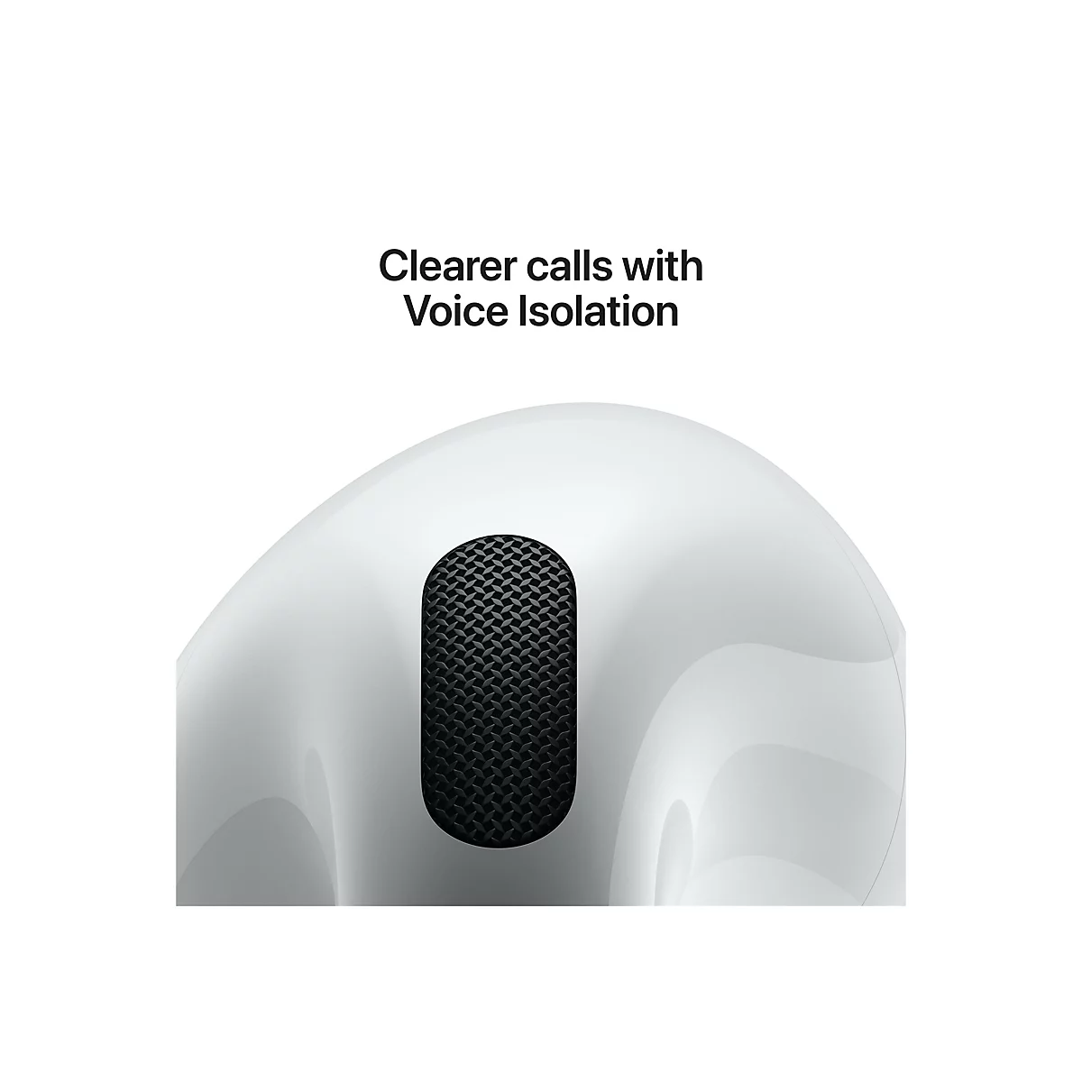 Apple AirPods 4 with Active Noise Cancellation - True Wireless-Kopfhörer mit Mikrofon - Ohrstöpsel - Bluetooth - aktive Rauschunterdrückung - weiß
