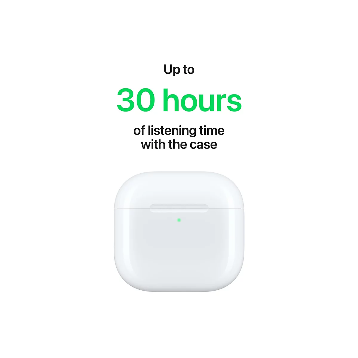 Apple AirPods 4 with Active Noise Cancellation - True Wireless-Kopfhörer mit Mikrofon - Ohrstöpsel - Bluetooth - aktive Rauschunterdrückung - weiß