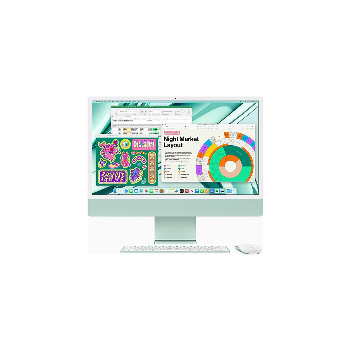 Apple iMac with 4.5K Retina display - All-in-One (Komplettlösung) - M3 - RAM 16 GB - SSD 2 TB - M3 10-core GPU