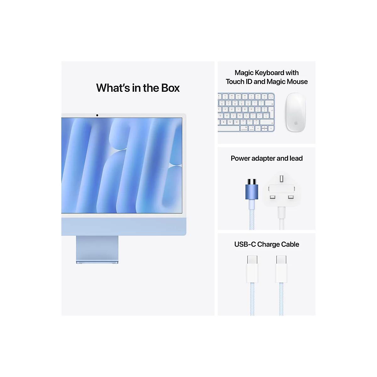 Apple iMac with 4.5K Retina display - All-in-One (Komplettlösung) - M4 - RAM 16 GB - SSD 256 GB - Apple M4 10-core