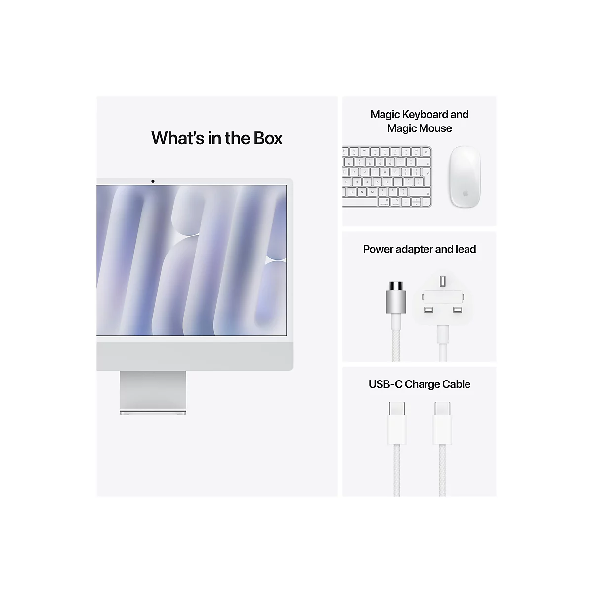 Apple iMac with 4.5K Retina display - All-in-One (Komplettlösung) - M4 - RAM 16 GB - SSD 256 GB - Apple M4 8-core