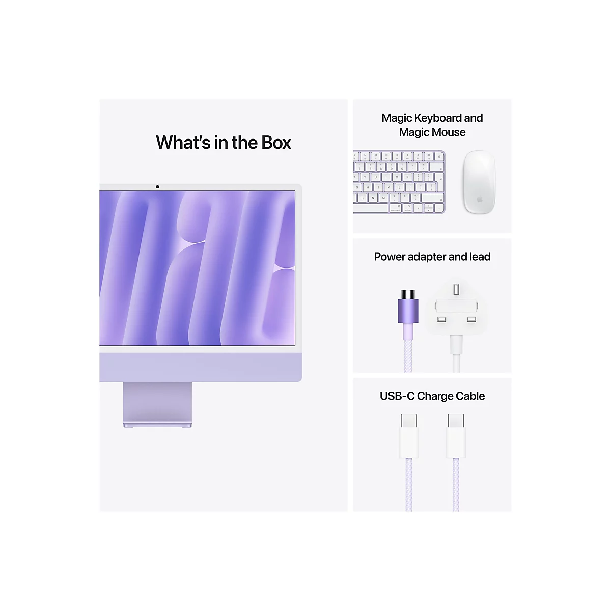 Apple iMac with 4.5K Retina display - All-in-One (Komplettlösung) - M4 - RAM 16 GB - SSD 512 GB - Apple M4 10-core