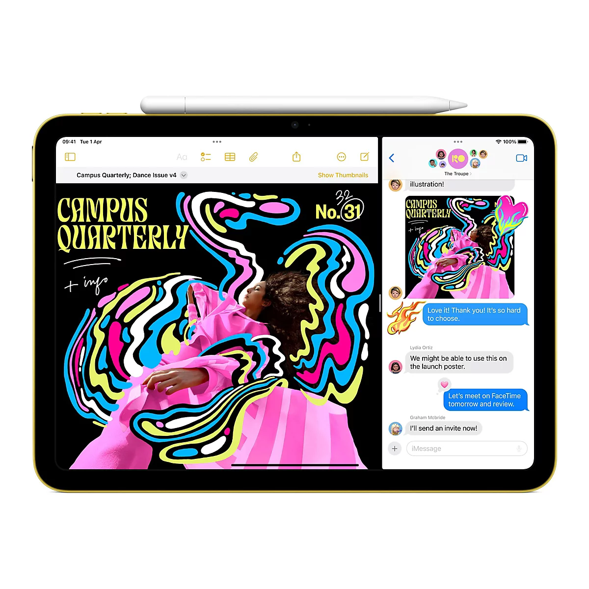 Apple iPad A16 Wi-Fi + Cellular - Tablet - 128 GB - 27.9 cm (11') IPS (2360 x 1640) - 3G, 4G, 5G - Silber