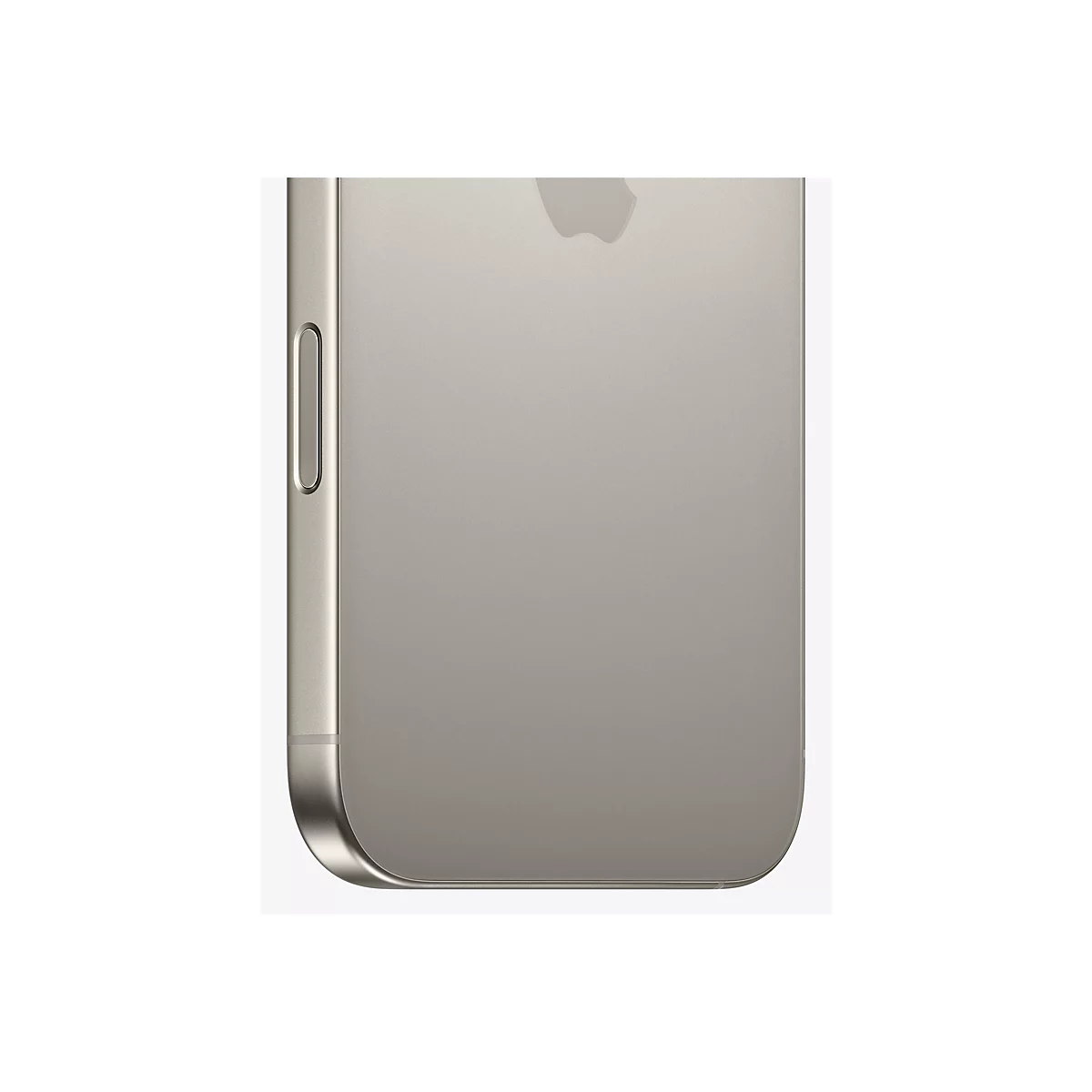 Nahaufnahme eines goldenen Smartphones, das Apple-Logo ist sichtbar.