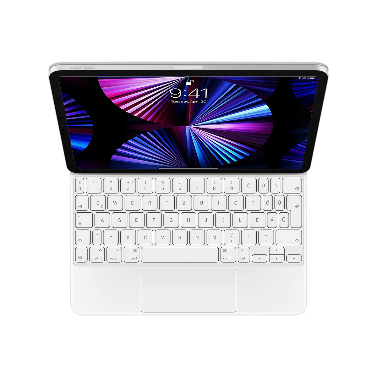 Apple Magic Keyboard - clavier et étui - avec trackpad - QWERTY - Anglais international - blanc