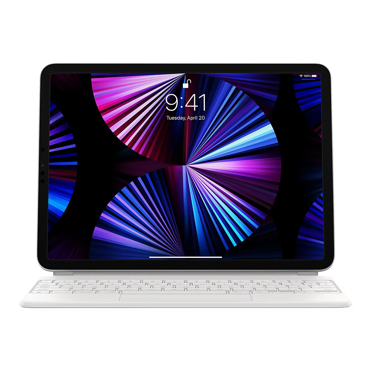 Apple Magic Keyboard - clavier et étui - avec trackpad - QWERTY - Anglais international - blanc