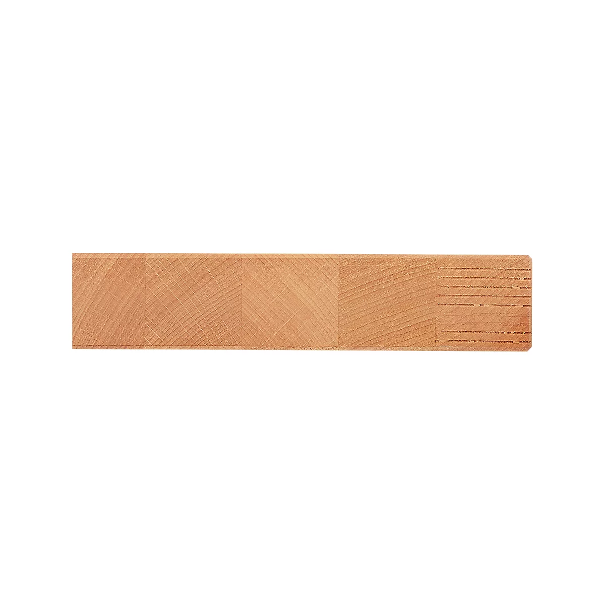 Arbeitsplatte, 40 mm stark, Gewindehülsen, in Längsrichtung riegelverl. Buchenholz, L 2000 x B 700 mm