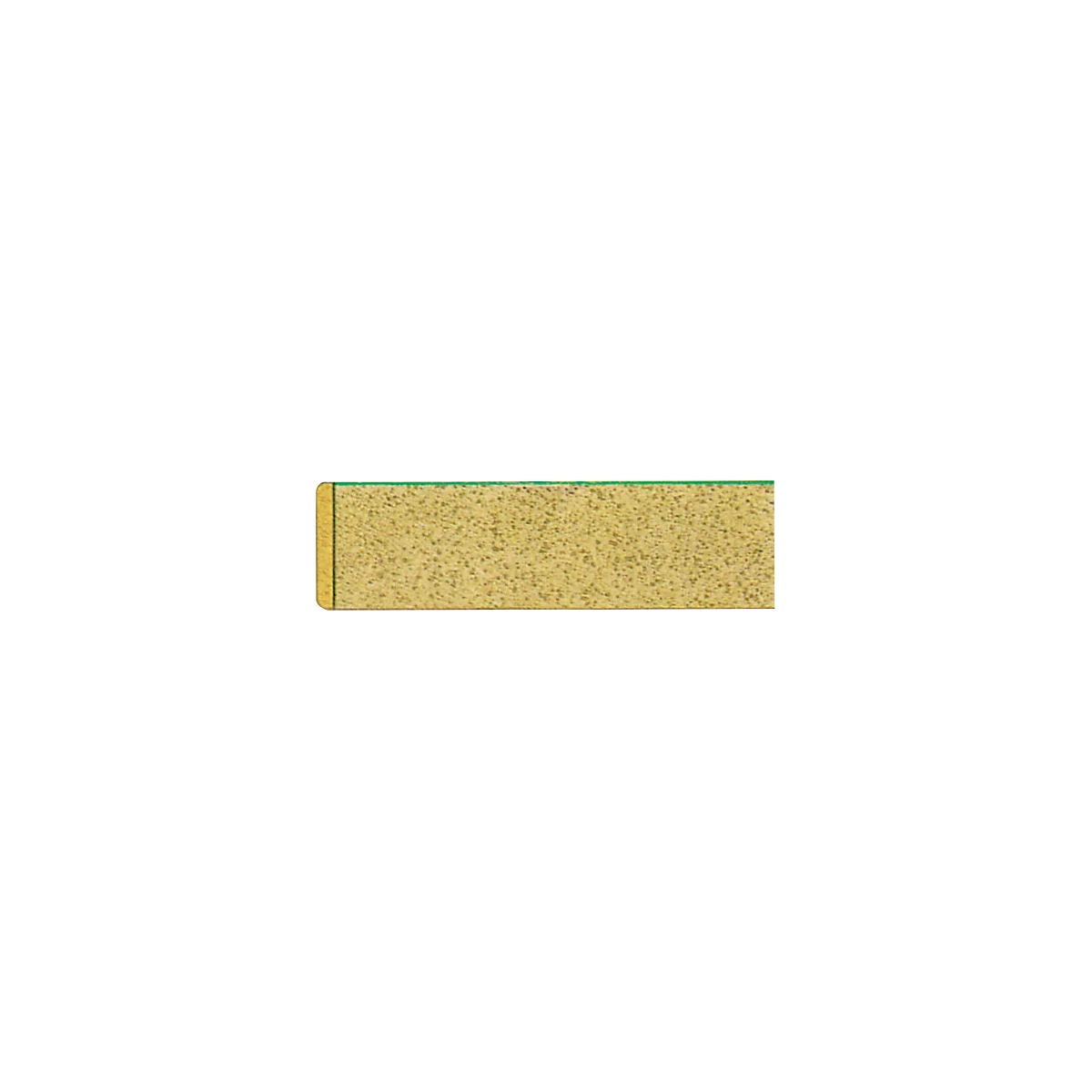 Arbeitsplatte, 45 mm stark, Gewindehülsen, grüne Kunststoffbeschichtung, mit Hartholzrahmen, B 1500 x T 700 mm