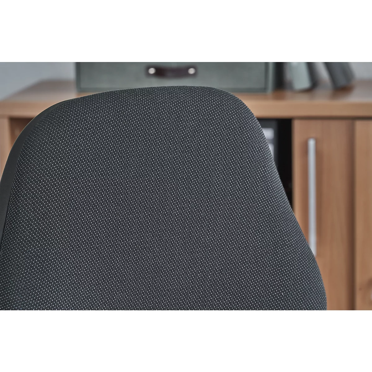 Arbeitsstuhl COUNTER Basic, Sitz-Stopp-Rollen, anthrazit